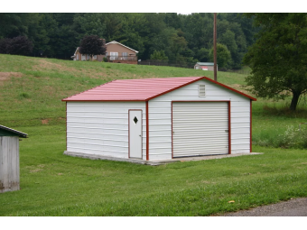 Boxed Eave Garages | A-Frame Metal Garages