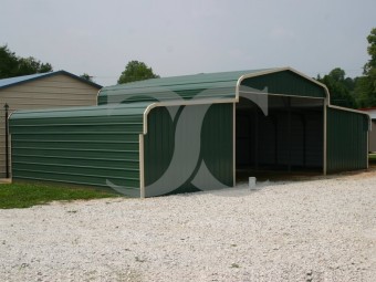 Steel Storage Barn | Regular Roof | 42W x 26L x 9H | Barns