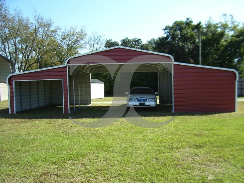 Metal Barn Shed | Regular Roof | 44W x 26L x 10H | Ag Shed