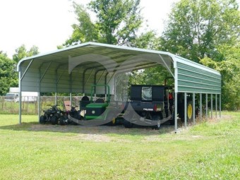 Carport | Regular Roof | 24W x 36L x 8H` | 2 Panels