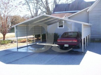 Carport | Boxed Eave Roof | 18W x 21L x 6H