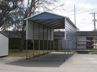 Carport | Boxed Eave Roof | 12W x 31L x 12H | 4 Panels | 2 Gables