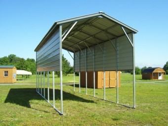 Carport | Vertical Roof | 12W x 31L x 12H Metal RV Carport Cover