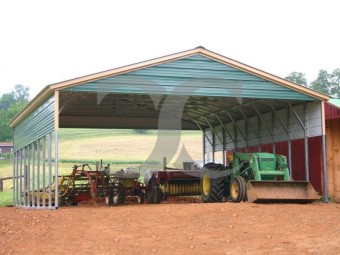 Carport | Vertical Roof | 30W x 36L x 8H Triple-Wide