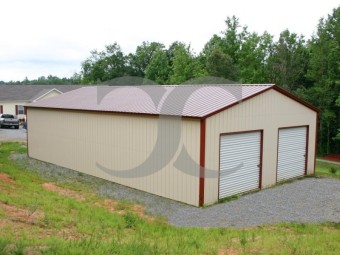 Pre-Fab Metal Building | Vertical Roof | 30W x 51L x 12H | Steel Buildings