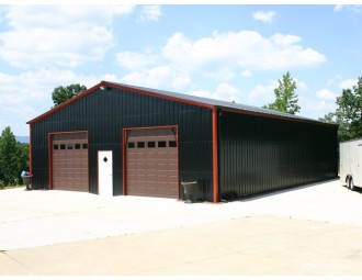 Engineered Metal Building | Vertical Roof | 36W x 40L x 12H | Steel Buildings