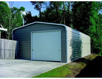 Garage | Regular Roof | 20W x 31L x 10H |  Enclosed Metal Garage