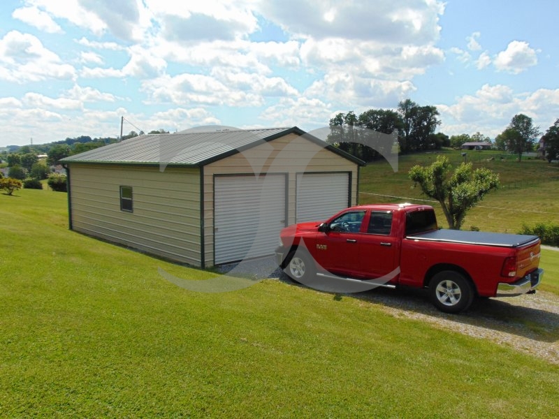 Garage | Vertical Roof | 22W x 31L x 9H